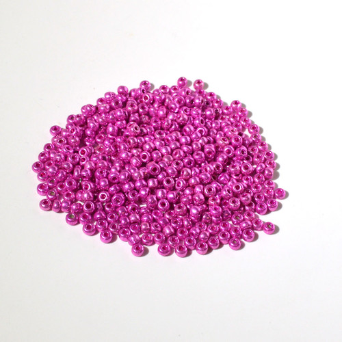 #6 Metallic Fuchsia Czech Seed Beads | 1oz #6 Metallic Fuchsia Czech Seed Beads | 1oz