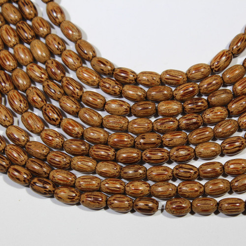 Palmwood Oval beads | 6x9mm