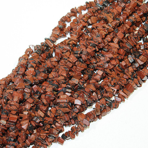 Mahogany Jasper Chip Beads | Closeout $.60 per strand