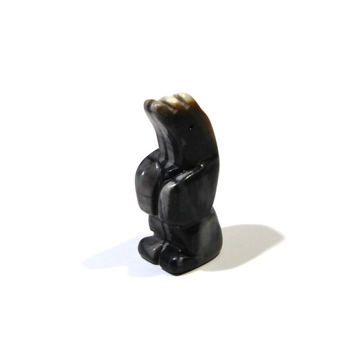 Picasso Marble Standing Bear Fetish Pendant