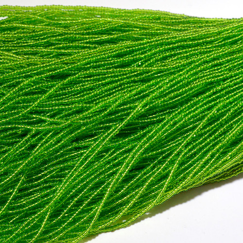 11/0 Chartreuse Transparent Czech seed bead | Hank 11/0 Chartreuse Transparent Czech seed bead | Hank