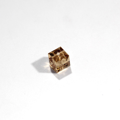 Swarovski Cube Bead | 6mm | LT CO Topaz