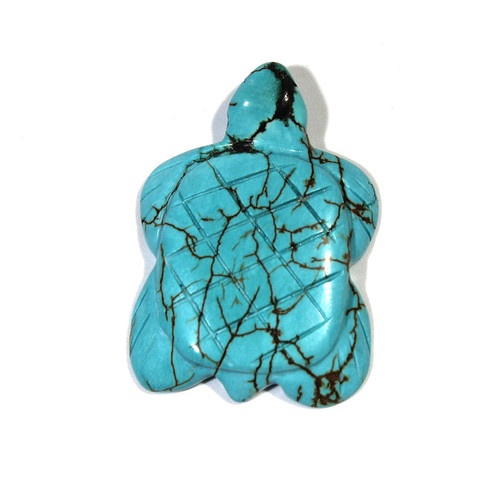 Magnesite Turtle Fetish Pendant