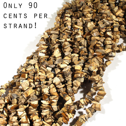 Picture Jasper Chip Beads | $1.10 wholesale Picture Jasper Chip Beads | $1.10 wholesale