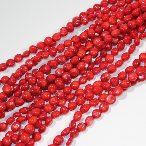 Red Branch Coral Pebbles (dyed) | Large