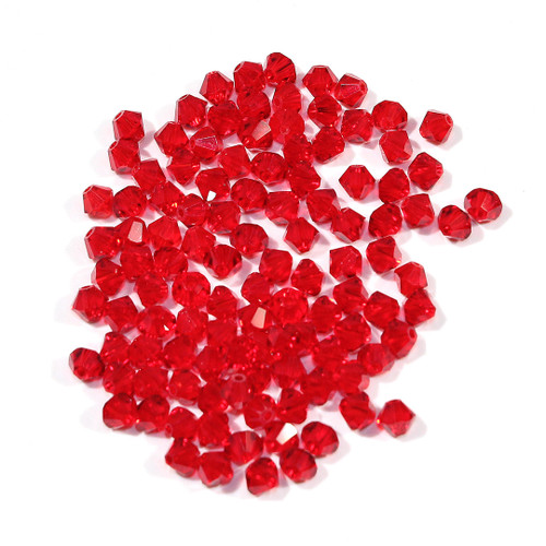 4mm Light Siam Swarovski Bicone  sold in 10 count bag