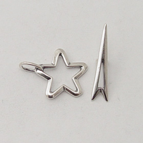 Sterling Silver Star and Bolt Clasp 24mm