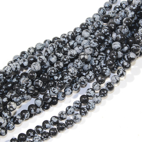 6mm Snowflake Obsidian Rounds 