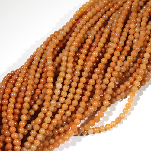 6mm Orange Aventurine Rounds