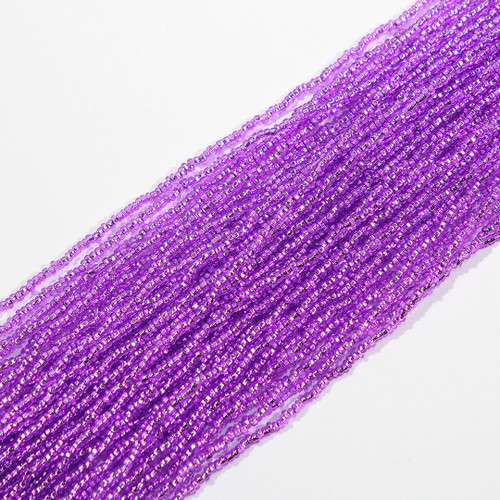 11/0 Silver Lined Purple Czech Seed Bead sold by the Hank