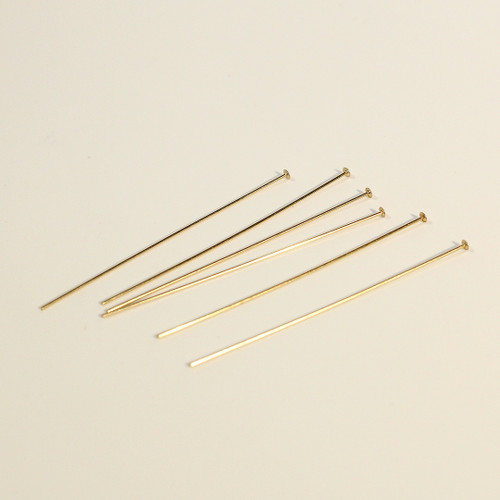 Gold Fill Head Pins 22g. | 2" | 10ct.