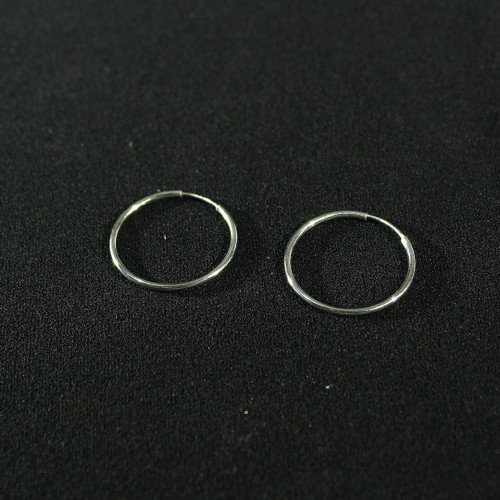 Sterling Silver Hoop Earring | 2pr