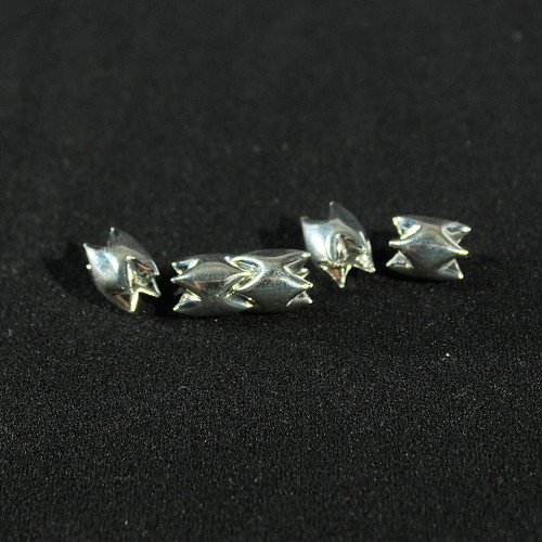 Sterling Silver Interlocking Beads | 8x10mm