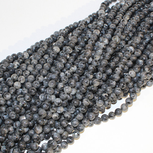 8mm Black Labradorite Round Beads | $6 Wholesale