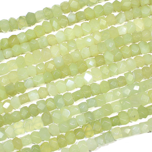 New Jade | Nuggets - Faceted | Wholesale $8