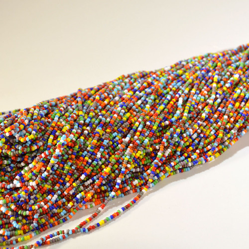 11/0 Opaque Mix Opaque Czech Seed Bead sold by the Hank 11/0 Opaque Mix Opaque Czech Seed Bead sold by the Hank