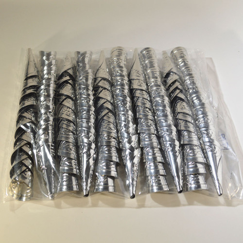 100 count bag of Silver Adult Jingle Cones