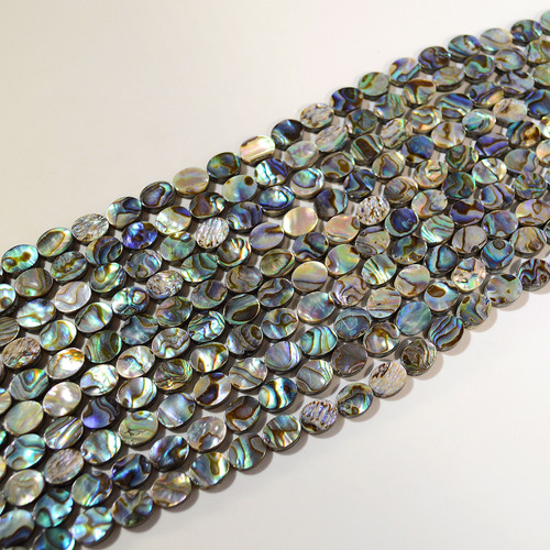 8x10mm Abalone Shell Oval Bead | Wholesale $23.00