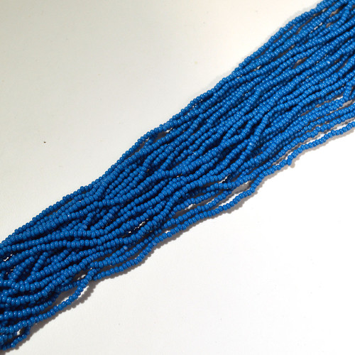 11/0 Slate Blue Opaque Charlotte Cut Czech Seed Bead