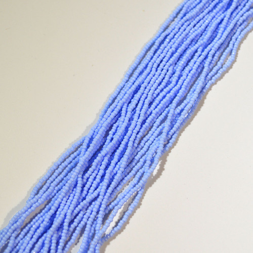 11/0 Pale Blue Opaque Charlotte Cut Czech Seed Bead 