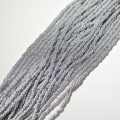 10/0 Metallic Shiny Silver Czech Seed Bead