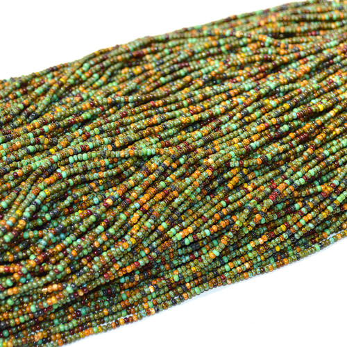 10/0 Opaque Travertine Mix Czech Seed Bead sold by the Hank 10/0 Opaque Travertine Mix Czech Seed Bead sold by the Hank