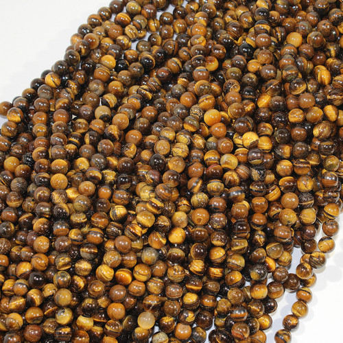 8mm Tiger Eye Round Beads