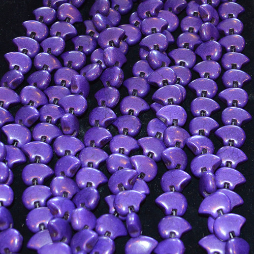 13x18mm Purple Dyed Magnesite Bear Bead