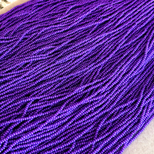 Terra Intensive Purple 11/0 seed beads sold by the hank