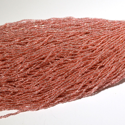 11/0 Silver Lined Pink Czech Seed Bead with a square hole