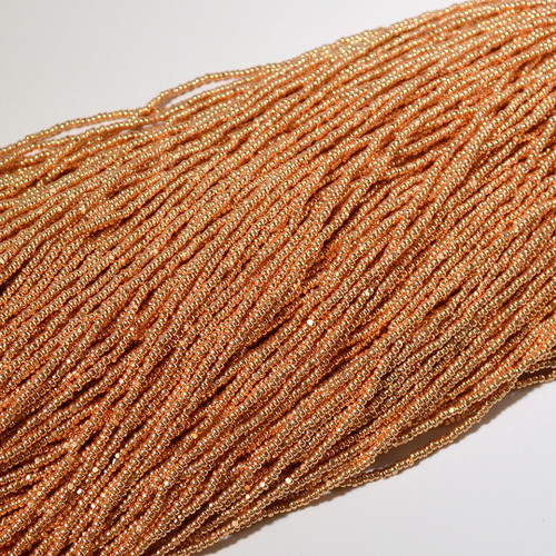 11/0 Gold Metallic Charlotte Cut Czech Seed Bead
