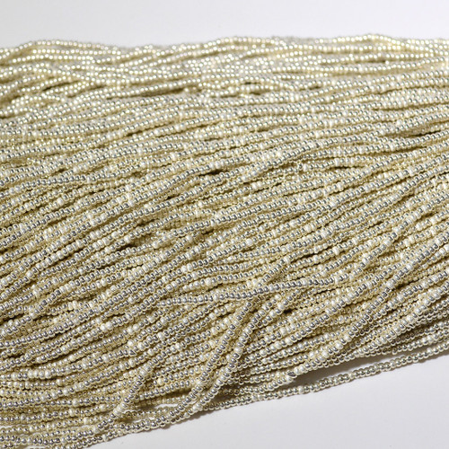 11/0 Silver Metallic Czech Seed Bead 11/0 Silver Metallic Czech Seed Bead