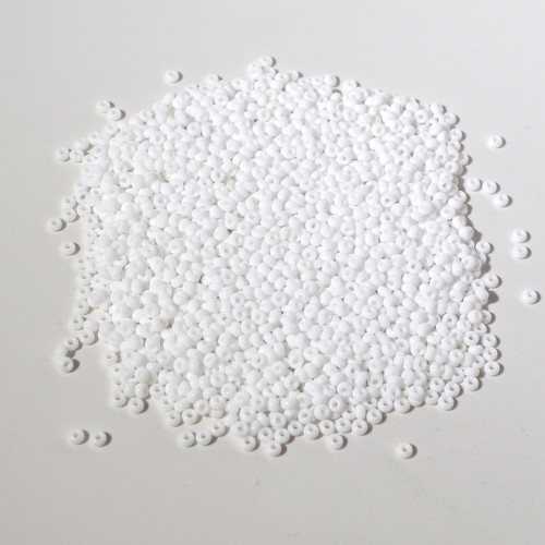 8/0 Seed Bead | Opaque White | 50 gram bag 8/0 Seed Bead | Opaque White | 50 gram bag
