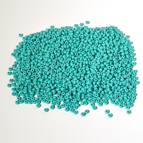 8/0 Seed Bead | Opaque Turquoise | 50 gram bag 8/0 Seed Bead | Opaque Turquoise | 50 gram bag