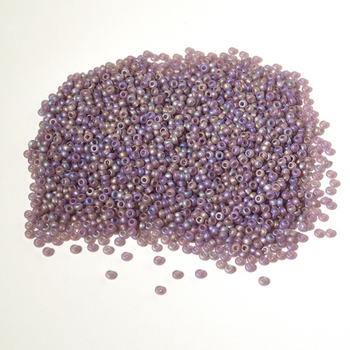 8/0 Amethyst AB Matte Seed Bead | 50 gram bag 8/0 Amethyst AB Matte Seed Bead | 50 gram bag