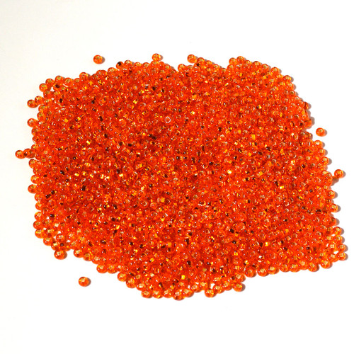 8/0 Seed Bead |  Silver Line Orange | 50 gram bag 8/0 Seed Bead |  Silver Line Orange | 50 gram bag