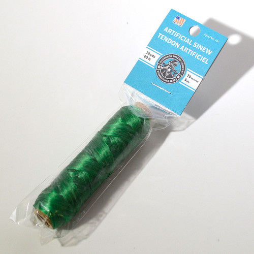Gudebrod Sinew Bobbin | 60ft | Green