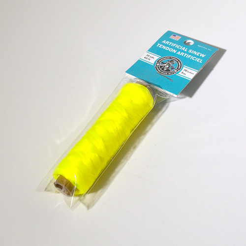 Gudebrod Sinew Bobbin | 60ft | Neon Yellow