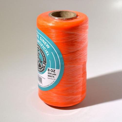 Neon Orange Gudebrod Sinew Bobbin 900ft