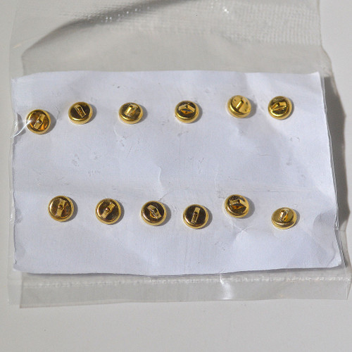 Gold Plate Magnetic Clasp 6mm | Round | 12 Clasps