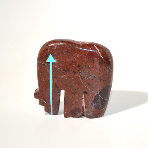 Bernard Laiwakete Bear Fetish | Red Jasper Bernard Laiwakete Bear Fetish | Red Jasper