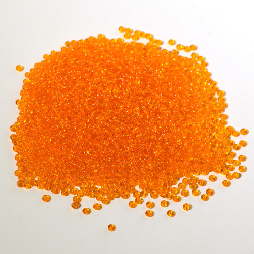 8/0 Amber Transparent Czech Seed Bead | 50 gram bag 8/0 Amber Transparent Czech Seed Bead | 50 gram bag