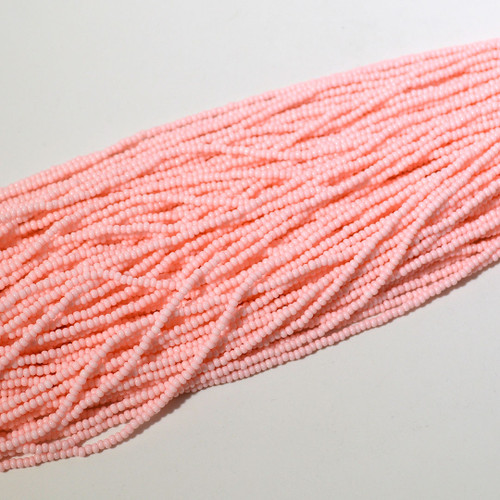 11/0 Light Pink SOLGEL Czech Seed Bead sold by the hank.