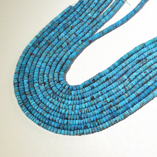 Turquoise Disk beads | 6 x 3~4mm