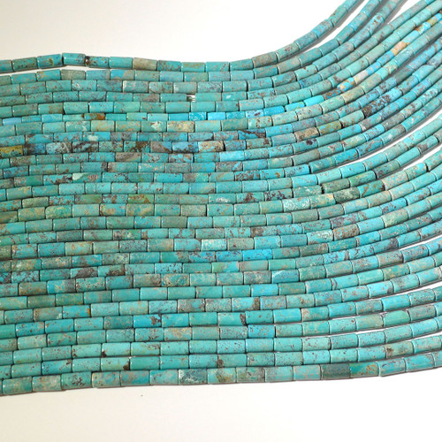 Turquoise Tube beads | 10 x 5 mm