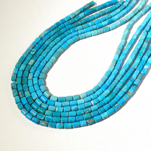 Turquoise Tube beads | 7 x 5  mm