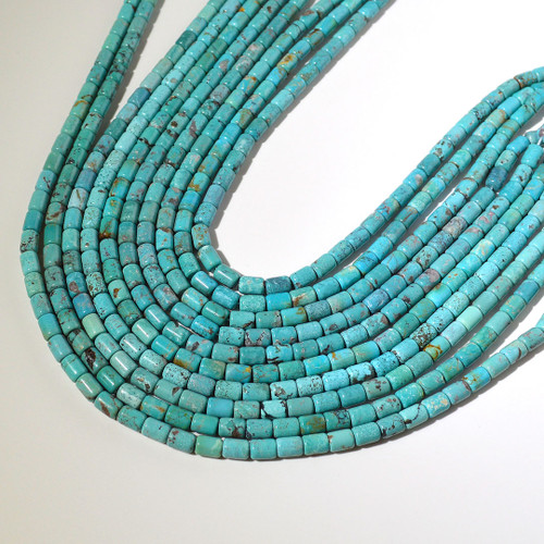 Turquoise Tube beads | 8 x 6 mm