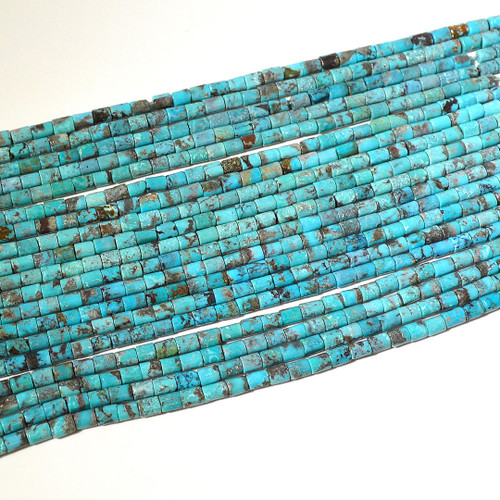 Turquoise Tube beads | 5 x 4 mm