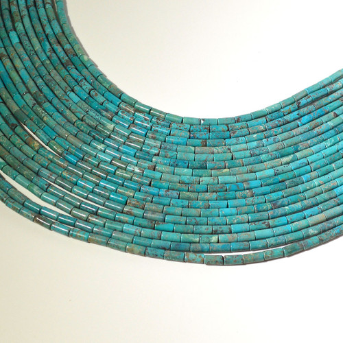 Turquoise Tube beads | 8 x 4 mm