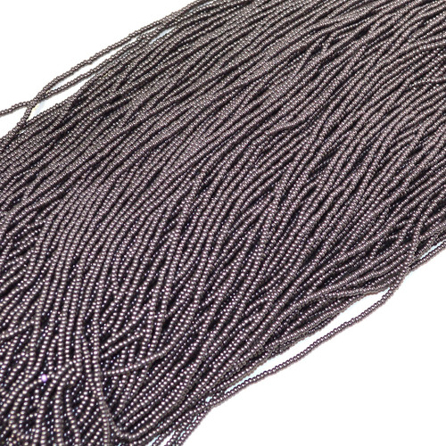 11/0 Chocolate Opaque Matte Pearl Czech Seed Bead | Hank